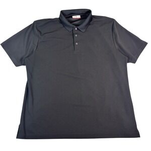 Grand Slam Performance Mens XXL Black Short Sleeve Golf Polo Shirt Textured